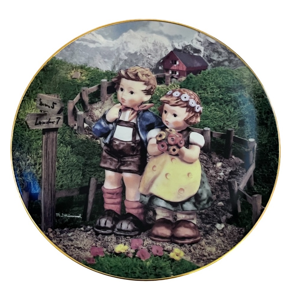 1992 Vintage Collectors Plate M.J. Hummel “Country Crossroads”